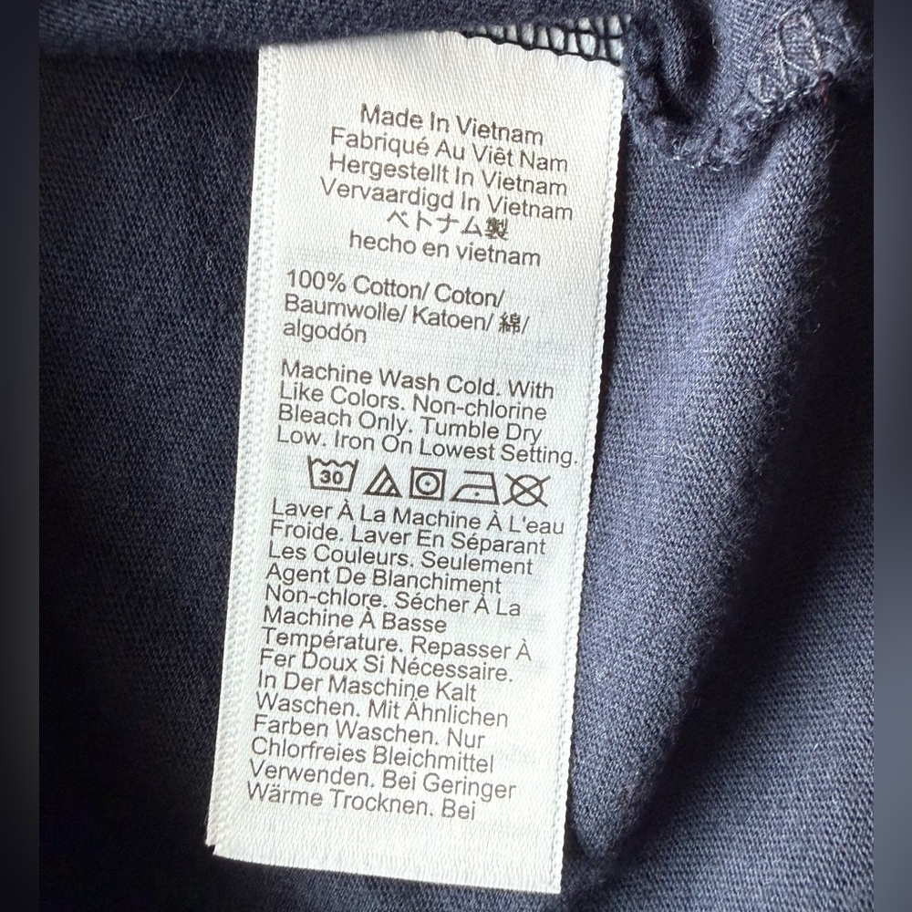 J. Crew Vintage Jersey Classic-Fit Crewneck T-Shirt Navy Blue Size S BY359 - Picture 6 of 9